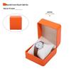 Frosted PU Flip-Top Watch and Jewelry Storage Box