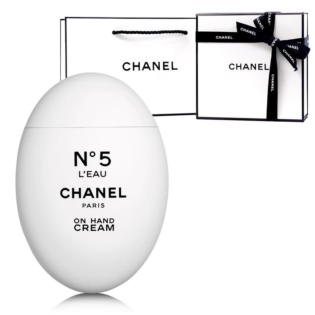 Chanel N 5 LEAU Hand Cream 50 mL Gift Set with Shopper Bag, Moisturizing Hand and Body Cream