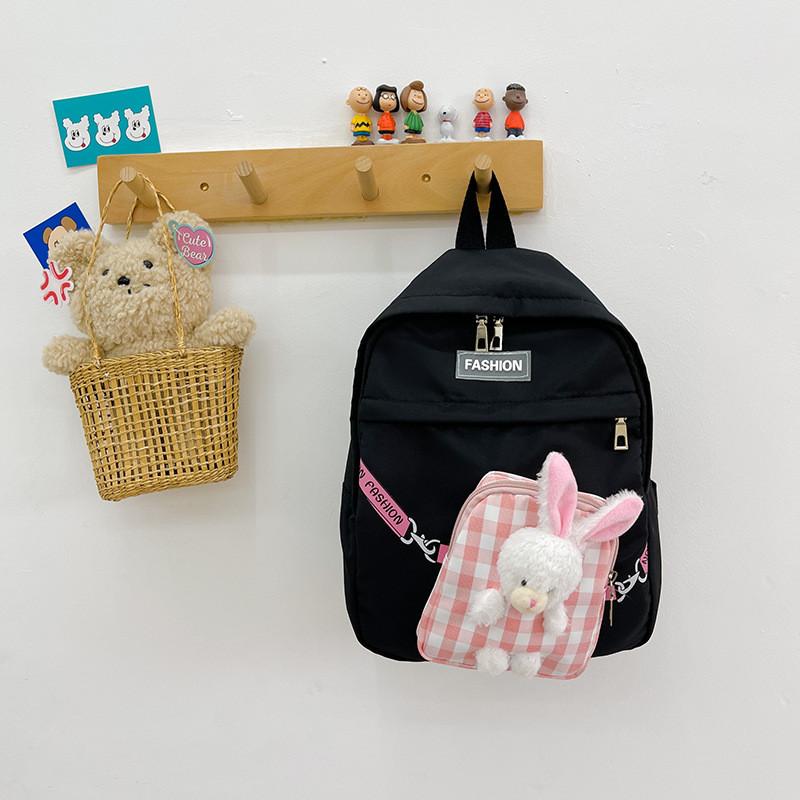 Cute Colorful Bunny Backpack For Kids Stylish Durable Oxford Fabric Preschool Bag