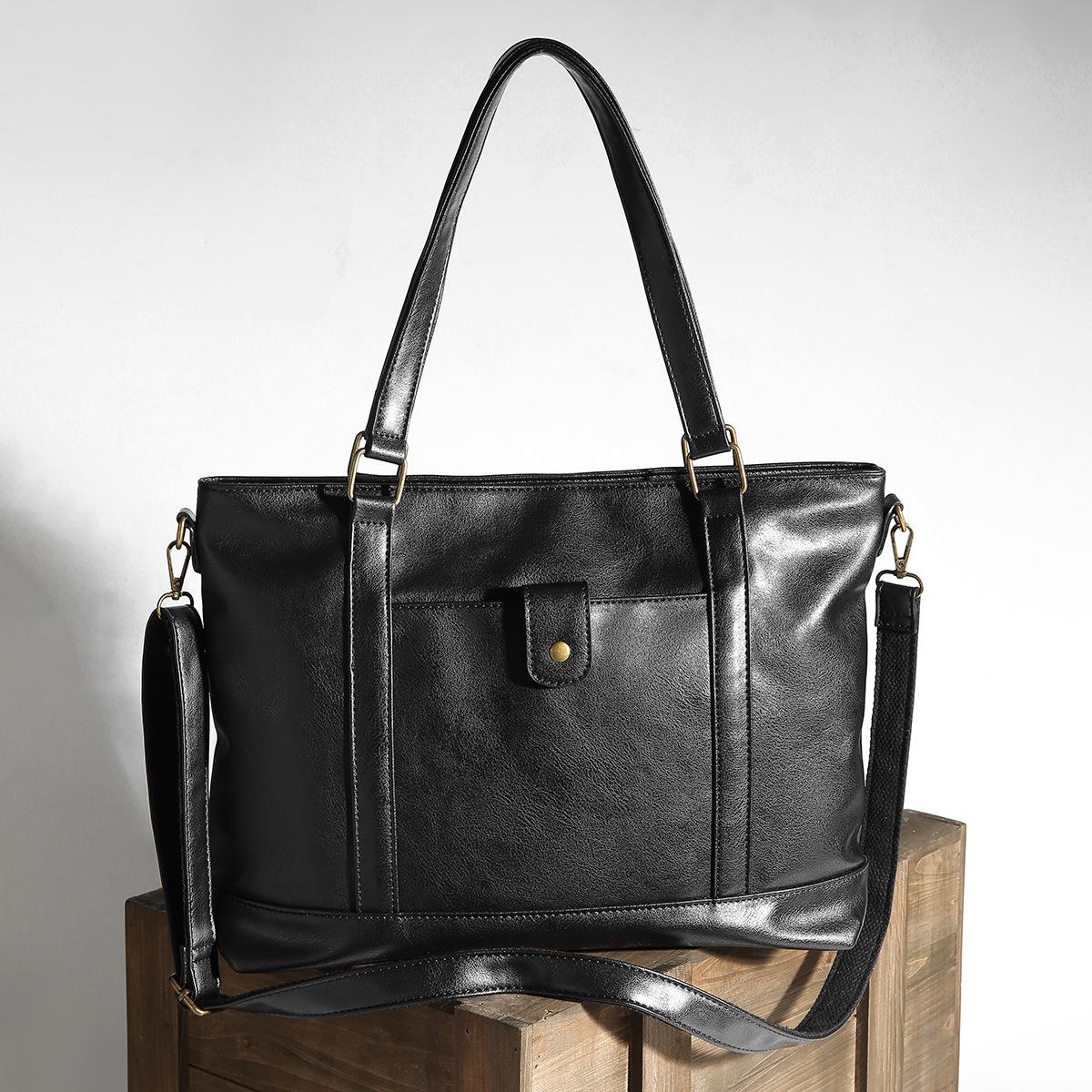 Европейский и американский ретро женский блокнот из искусственной кожи длинная сумка-тоут внешний карман классическая большая сумка независимая станция 7598₽