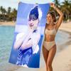 Beach Towel with Wonyoung Pattern - Soft,absorbent,machine Washable Lightweight&Modern,swimming,Travel Essentials