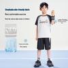 Romamon Boys' 2026 Summer Lightweight Short Sleeve & Shorts Set