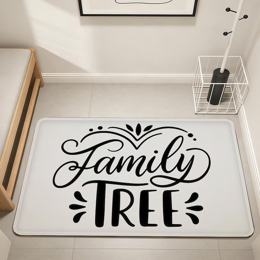 modern word art fashion family LOVE Home Bedside Rug Kitchen Bath Floor Mat Hallway Balcony Carpet Entrance Doormat hogar Decor