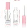 10/ 30 Pcs Pink Empty Glass Lip Gloss Tubes  10ml  Lipgloss Tube Container Bottles for Oils Liptin Packing with wand