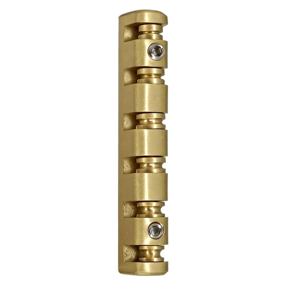 Adjustable brass thresholds for 6-string guitar with instrument for better build stability