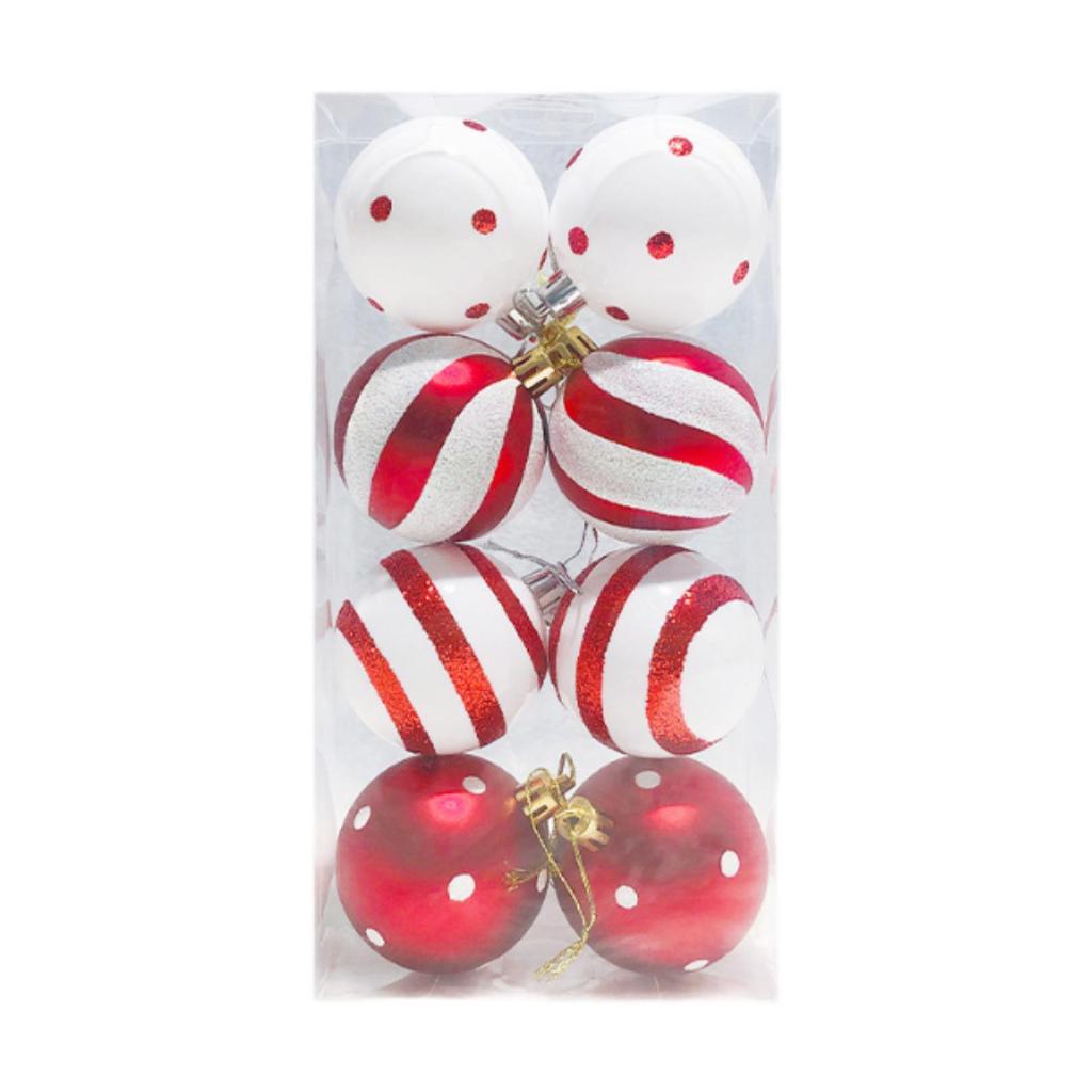 8x Christmas Balls Shatterproof Party Supplies Christmas Tree Balls Decorations for Anniversaries Xmas Tree Special Events