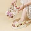 [Yushilai] Fairy Sandals Women's 2025 New Summer Versatile Thick-soled Women's Height-increasing Soft-soled Beach Sandals