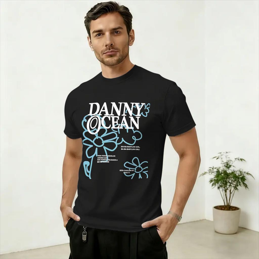 Danny Ocean Babylon Cotton TShirt For Unisex Summer Aesthetic TShirts Round Neck Fashion Tee Shirt Big Size Custom Logo Tops
