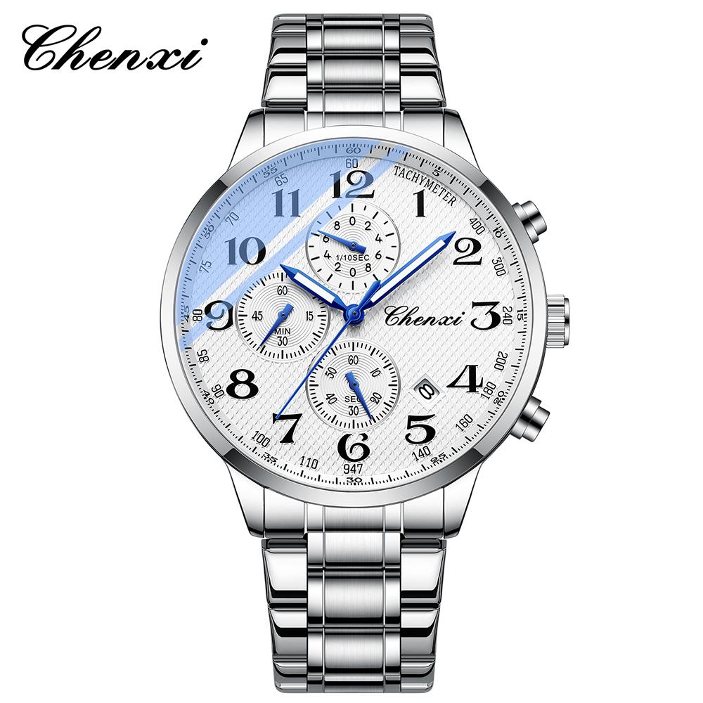 CHENXI Business Watches For Men Multi-functional Fashion Quartz Man Watch Calendar Luminous Chronograph Men's Wristwatches