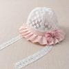 Girl's Lace Sun Protection Bucket Hat - Breathable, Beach-Ready Summer Style