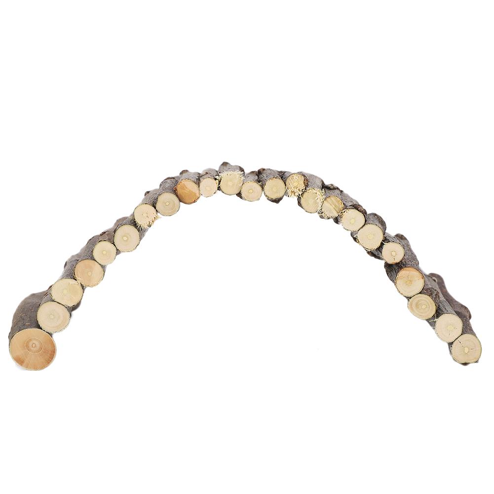 Wooden Hamster Arch Bridge Flexible Hamster Ladder Hideout Tunnel Rabbit Small Animals Pet Cage Accessories