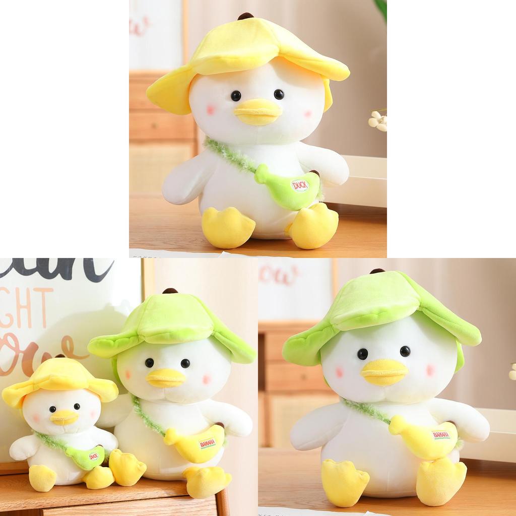 Cute Yellow Duck Plush Toy Banana Duck Stuffed Animal Doll Sofa Cushion Birthday Gift