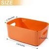 7 Piece Storage Bin Set 2 1L Plastic Containers for Organizing Kitchen Bathroom Classroom Supplies and Cupboard Storage