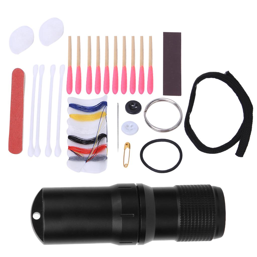 Portable Metal Capsule Container Waterproof Storage Bottle Case Matches Kit for Outdoor Survival