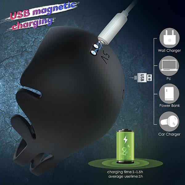 Vibrador de pene Masturbador masculino Vibrador de masaje testicular Anillo retardante de eyaculación Manga de pene Estimulador de escroto Juguetes sexuales