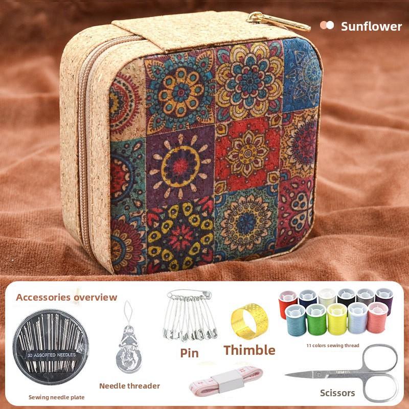 Retro Sewing Box, Household Set, Portable Multi-functional Sewing Bag, Sewing Tools, Hand-sewn Student Dormitory