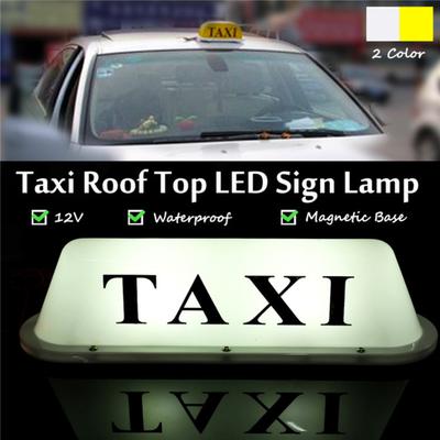 Letrero luminoso LED para techo de taxi, resistente al agua, magnético, de buen brillo, ahorro de energía, universal, para techo de cabina, suministros para automóviles