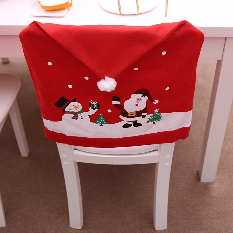 Christmas Chair Decoration Set Home Christmas Decoration Cartoon Chair Set Decoration Supplies Christmas Chair Cover