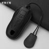 Leather Car Key Case Cover Shell Fob For Porsche Panamera Spyder Carrera Macan Boxster Cayman Cayenne 911 970 981 991 Keychain