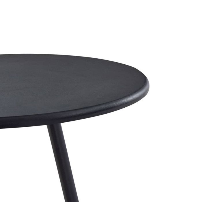 Table de bar - VIDAXL - Noir - 60x107,5 cm - MDF - 2 places - Design contemporain