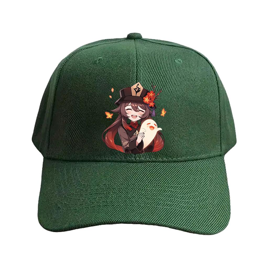 Hu Tao Genshin Impact woman man Adult Casual Fashion Baseball cap summer adjustable with Curved Brim sun protection sun hat