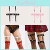 Ladies Punk Style Leg Ring With Metal Leather Y2k Fetish Garters For Wear Party