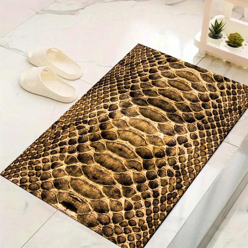 Leopard Snake Carpet Rug for Living Room Bedroom Home Sofa Decoration,Kids Play Non-slip Floor Mat