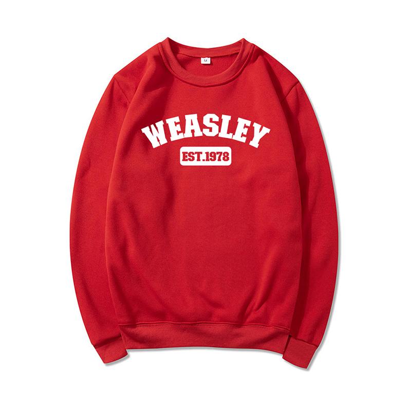 Weasley Est 1978 Sweatshirt Weasley Twins HP Inspired Sweatshirt Unisex Graphic Hoodies Long Sleeve Women Pullovers Tops