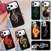 Treble Clef Music Note Phone Case For iPhone 17 Air 14 15 13 12 Max Cover For Apple 16e 11 Pro Max Plus Coque