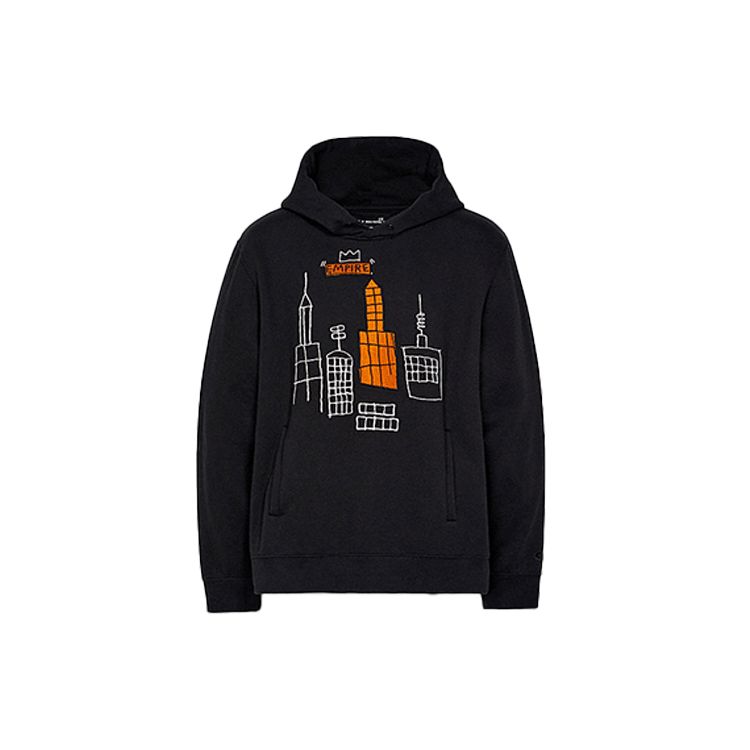 Coach X Jean-Michel Basquiat Abstract City Pattern Hoodie Men hoodies Black C5205-BLK S