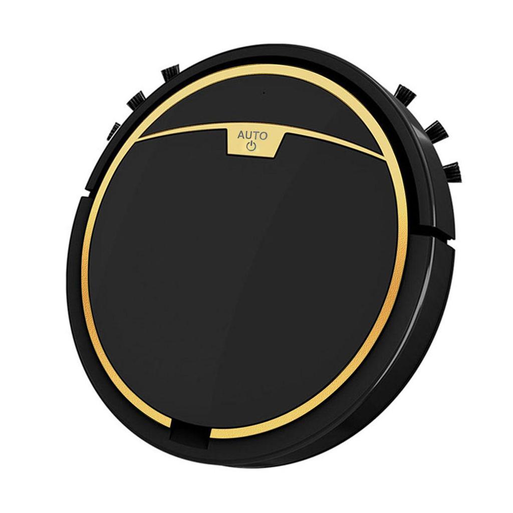 Robot Vacuum Cleaner ROBOT600, for Wet and Dry Cleaning, with App Control, Black, Gold