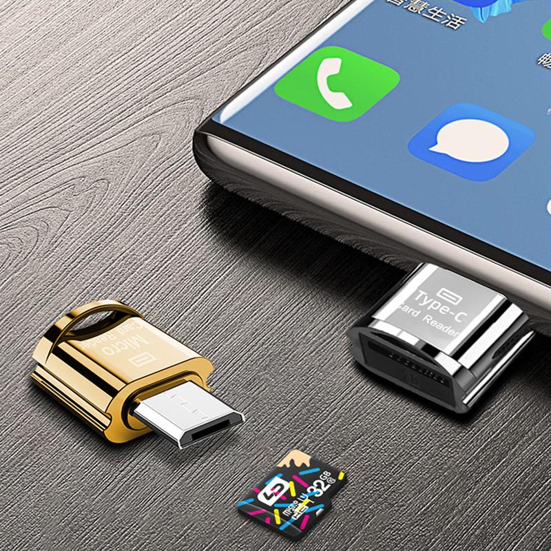 Type C Micro USB SD TF Card Reader Phone Tablet Data Viewer External Converter for Macbook Notebook Laptop Memory Card Adapter