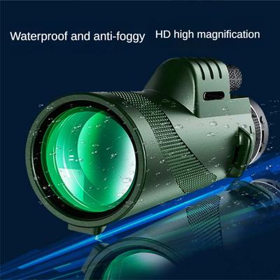 80X100 Hd Monocular Telescope Long Range Zoom Bak4 Prism Telescope With/without Tripod Phone Clip Hunting Outdoor Camping