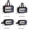 Waterproof Portable Makeup Organizer - Large Capacity PU Clear Toiletry Travel Bag