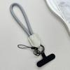 Nylon Braided Rope Phone Chain Women Fashion Luxury Wrist Phone Strap Pu Leather Head Phone Clip Lanyard Phone Accessories