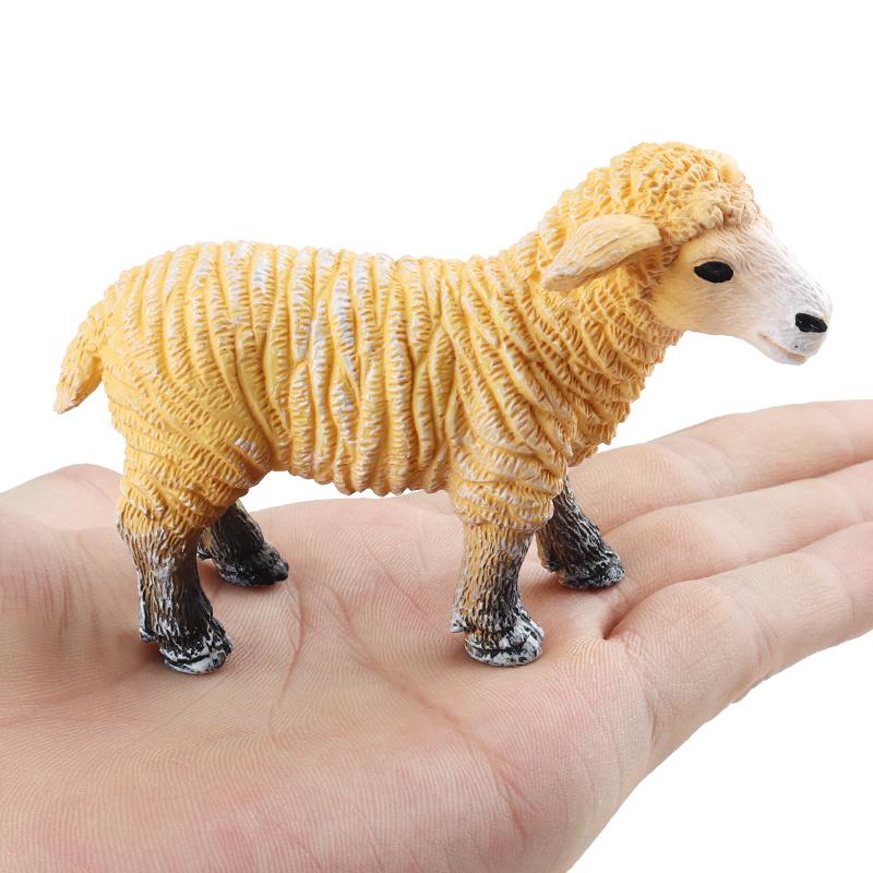 Oenux Farm Model Simulation Horse Cow Goat Donkey Pig Dog Action Figures Poultry Animals Figurine Education Lovely Kids Toy Gift
