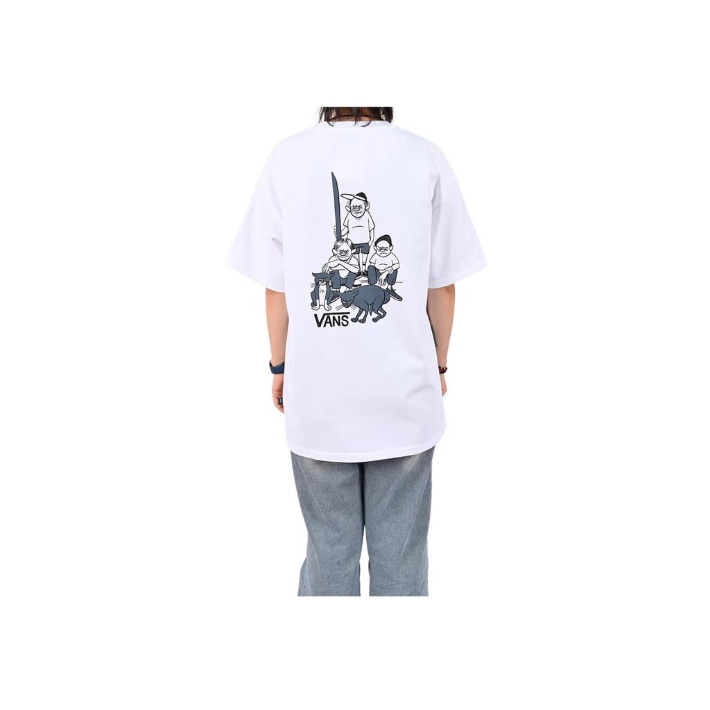 Vans X Hanai Collaboration Asian Artist Series Simple Comfortable Crew Neck Short Sleeve T-Shirt Men Tops VN000R60WHT