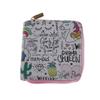 New Unicorn Short Zipper Small Wallet, Cartoon Wallet.
