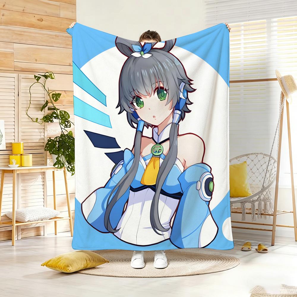 Anime Character L-LuoS TianyiS Throw Soft Warm Throw Blanket for Bedroom Living Room Bed Travel Camping Picnic Gift