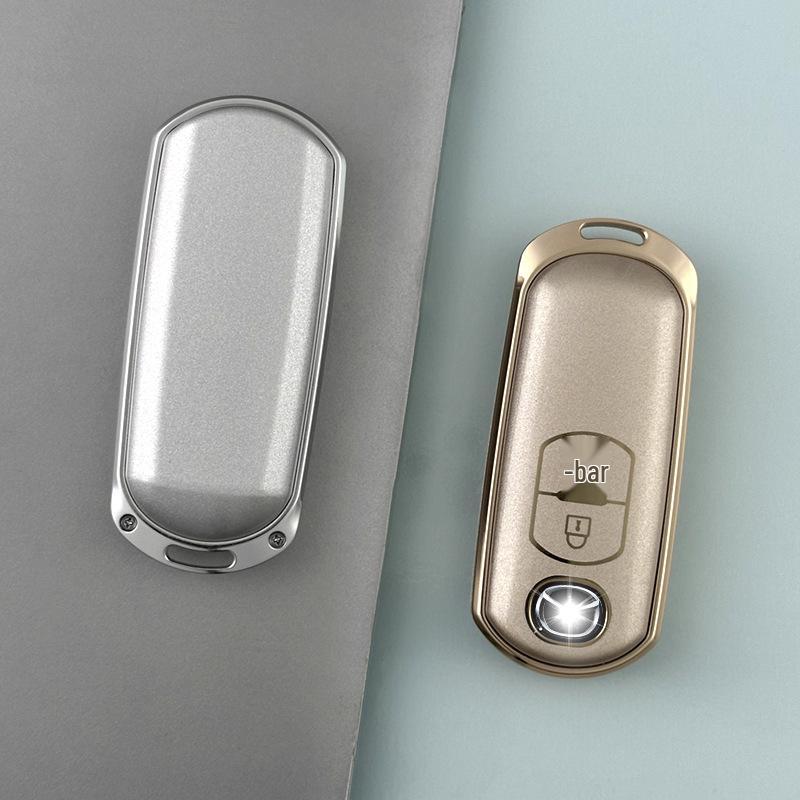 Mazda Axela Aluminum Alloy Key Cover with Keyring for MX-5, Atenza, CX-3