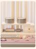 White Computer Monitor Stand with Drawer - Desk Riser for Girls