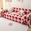 Red Festive Chenille Plaid Sofa Cover Cloth Sofa Towel Four Seasons Universal Sofa Cover Cover One Piece Full Cover Blanket