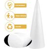 SUPVOX 2pcs Foam Cones Christmas Tree Cones for DIY Modeling Craft Floral Arranging Supplies (38x13.5cm)