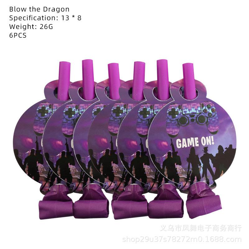 Fortnite Jocul Calamar Set Veselă Fâșii Hârtie Cupă de Hârtie de Unică Folosință Decorațiuni Petrecere de Ziua de Naștere