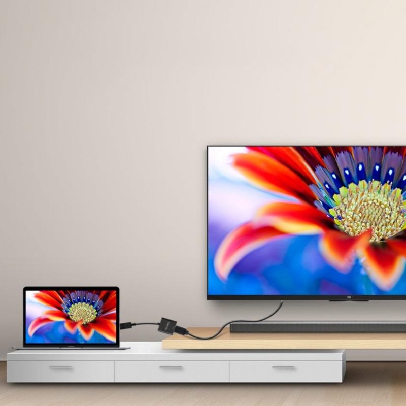 1080P to VGA Adapter Gold Plate Plugs for Seamlessly Video Transmission in Office and Home Accessory