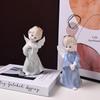 Fairy Garden European Ceramic Figures Lovely Angel Home Decor Miniatures Arts and Crafts Supplies Best for Christmas Gifts