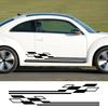 2PCS Long Stripe Car Sticker Car Door Side Skirt Body Decals Waterproof Self Adhesive Decoration Decals For Volkswagen VW Beetle