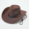 European and American New Accessories with Curved Brims Western Cowboy Hat Top Hat Tibetan Retro Jazz Hat Felt Hat Wool Riding Hat