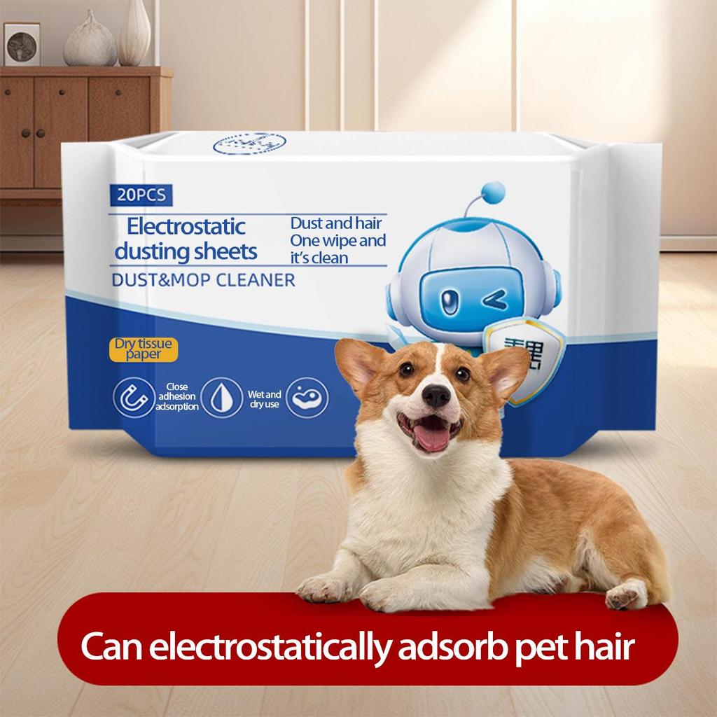 Disposable Wet & Dry Electrostatic Floor Cleaning Wipes