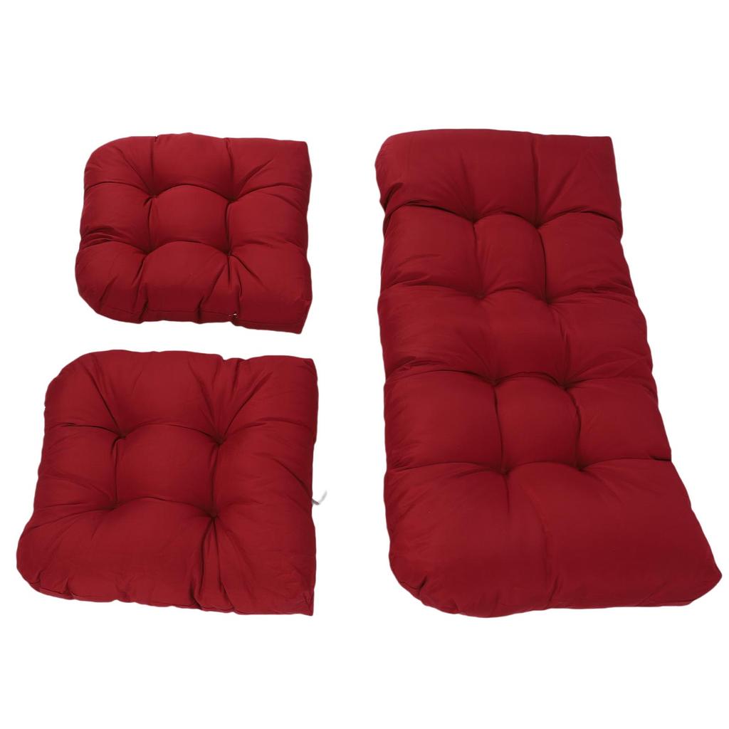 3pcs Indoor Tufted   Chair Cushions 1 Lovest and 2 U Shape Cushions for Patio Furniture Outdoor St Cushions Set